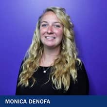 Monica Denofa with the text Monica Denofa