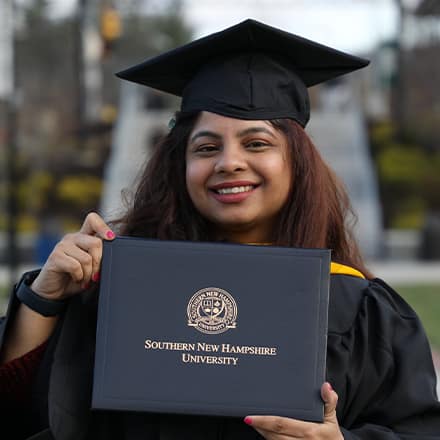 Monika Sharma '22G, who earned a Master of Science in Information Technology from SNHU.