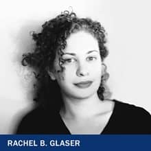 Rachel G. Glaser with the text Rachel G. Glaser