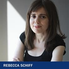 Rebecca Schiff with the text Rebecca Schiff
