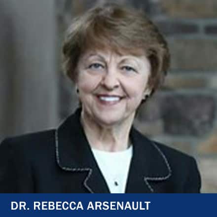 Dr. Rebecca Arsenault with the text Dr. Rebecca Arsenault