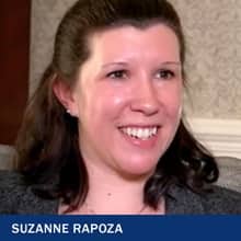 Suzanne Rapoza with the text Suzanne Rapoza