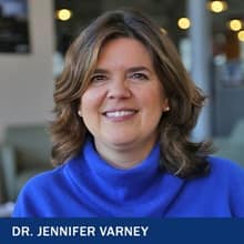 Dr. Jennifer Varney with the text Dr. Jennifer Varney