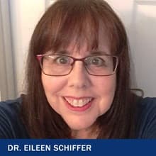 Dr. Eileen Schiffer with text Dr. Eileen Schiffer