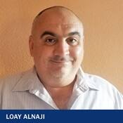 Loay Alnaji with the text Loay Alnaji