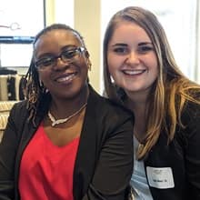 Patricia Odani Mukuka (left) and Lydia Alonci (right)