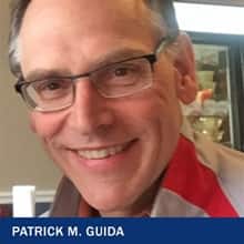 Patrick M. Guida with the text Patrick M. Guida