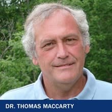 Dr. Thomas Maccarty with the text Dr. Thomas Maccarty