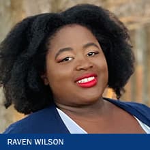Raven Wilson, a 2023 graduate of the BS in Computer Science program with a concentration in Software Administration