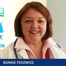 Bonnie Fecowicz with text: Bonnie Fecowicz