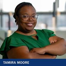 Tamira Moore with the text Tamira Moore