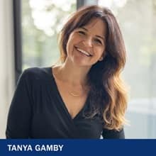 Tanya Gamby with the text Tanya Gamby