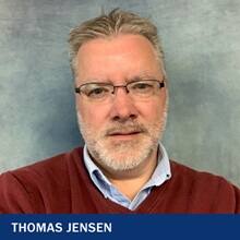 Thomas Jensen with the text Thomas Jensen