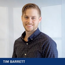 Tim Barrett with the text Tim Barrett