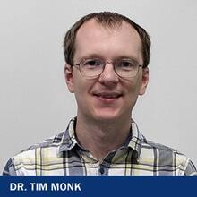 Tim Monk with the text Tim Monk