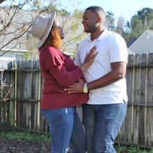 Shaquita Callier with her husband, Jacorian.