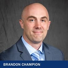 Brandon Champion and the text Brandon Champion