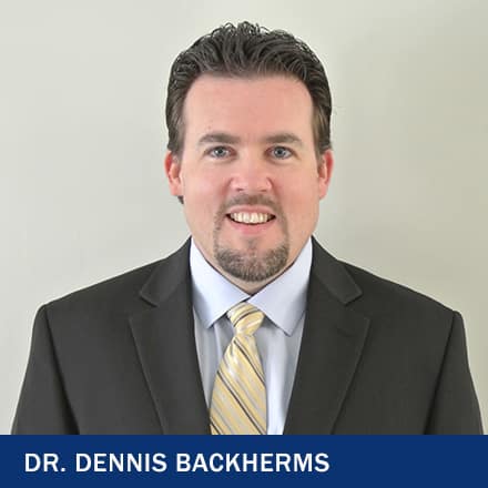 Dr. Dennis Backherms and the text Dr. Dennis Backherms