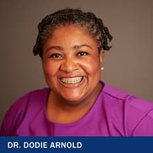 Dr. Dodie Arnold and the text Dr. Dodie Arnold