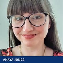 Anaya Jones and the text "Anaya Jones"