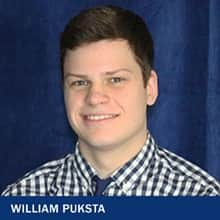 William Puksta with the text William Puksta