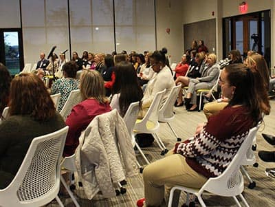 Audience at the Women in Business panel discussion