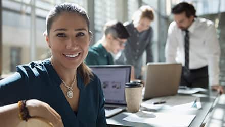 Woman with an accounting degree working in another field