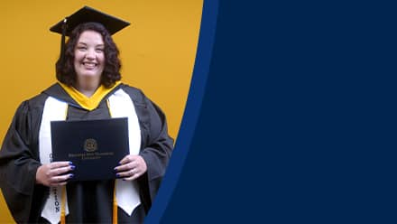 Brittany MacDonald, a 2025 SNHU graduate who earned her bachelor's degree in sports management.