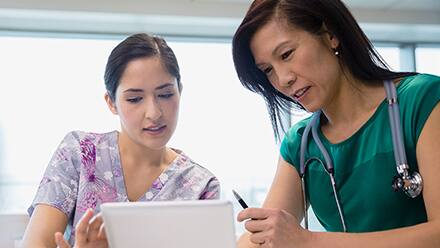 Certified Nurse Educator teaching the next generation of nurses.