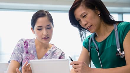 Certified Nurse Educator teaching the next generation of nurses.