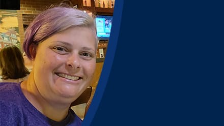 Gina Cramer, a 2020 SNHU graduate who earned a bachelor's in cybersecurity.