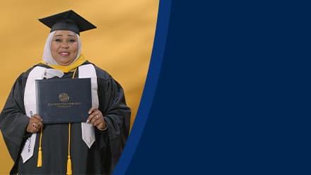 Jamila Aithammousaid, a 2024 graduate from SNHU who earned her bachelor of science in nursing degree.