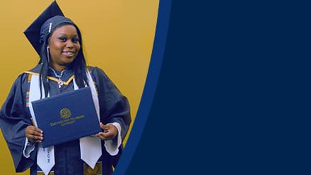 Jazzmen Shipp, a 2025 SNHU graduate who earned an associate degree in business administration.