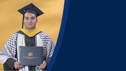 Jonathan Oubenslimane, a 2024 bachelor's in business administration graduate from SNHU.