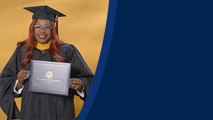 Lilian Ongaki, a 2024 SNHU graduate who earned her master's degree in healthcare administration.