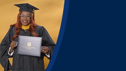 Lilian Ongaki, a 2024 SNHU graduate who earned her master's degree in healthcare administration.