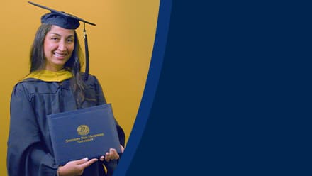 Luciana Henderson, a 2025 SNHU graduate who earned a master of science in nursing with a concentration in nursing education.
