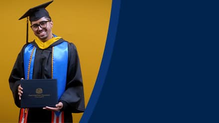 Luis Zayas, a 2025 bachelor's in healthcare administration graduate from SNHU.