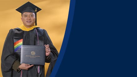 Prince Gelito, a 2024 SNHU graduate who earned his master's degree in cybersecurity.
