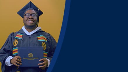 Ted Akonor, bachelor's in graphic design and media arts from SNHU.