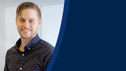 Tim Barrett, a 2022 graduate who earned his bachelor's in game programming and development from SNHU.