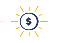 Icon of a $ symbol inside a circle