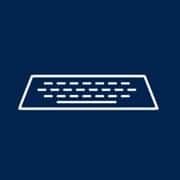 An icon of a computer's keyboard.