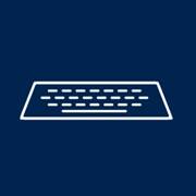 an icon of a computer's keyboard