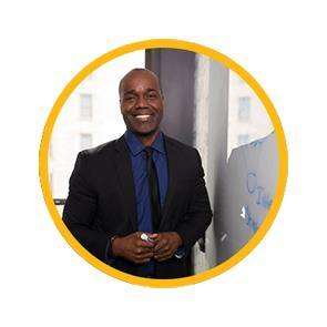 SNHU student next to a wipeboard