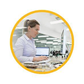 SNHU student on a computer