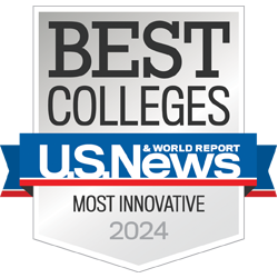 US News Best Colleges Most Innovative Badge 2024