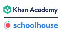 Khan Academy and SchoolHouse.World logos