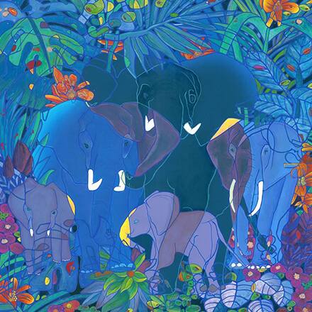 An art piece Ben Van Beusekom designed for a Disney theme park attraction.