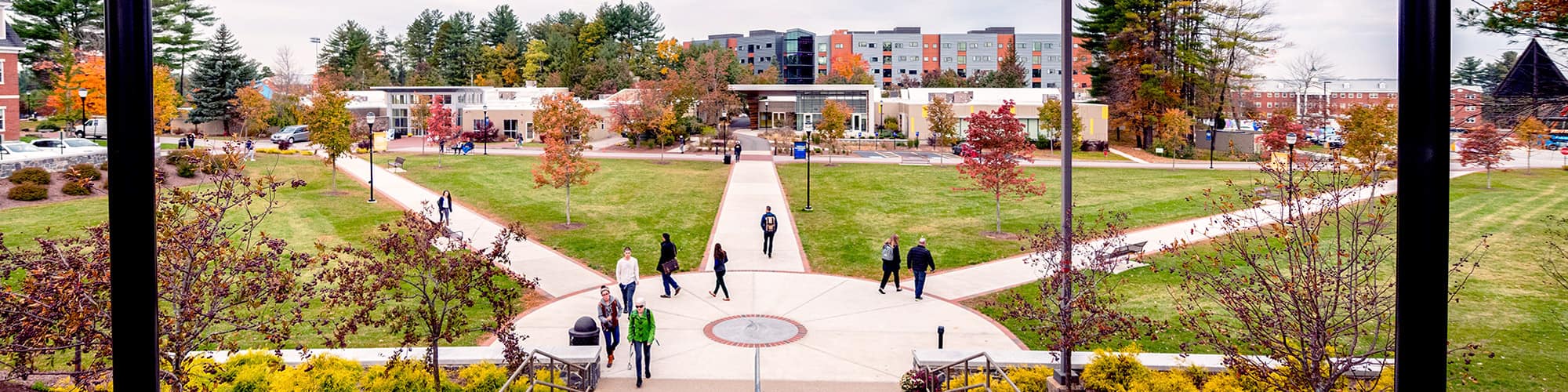 A wide view of campus